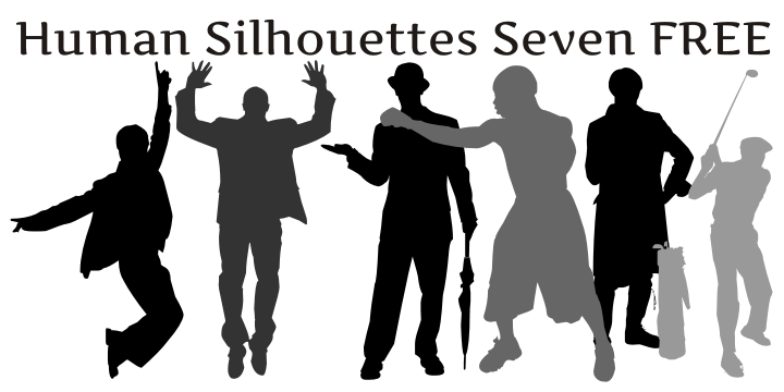 Human Silhouettes Free Seven
